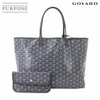 未使用 展示品 ゴヤール GOYARD サンルイ PM トート バッグ PVC レザー ヘリンボーン グレー シルバー 金具 Saint Louis PM 90302041
