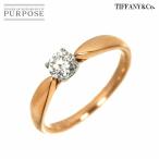 ティファニー TIFFANY&Co. ハーモニー ダイヤ 0.24ct G/VS2/3EX 7号 リング Pt K18 PG 750 指輪 Diamond Ring【鑑定書】 90303661