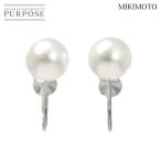  Mikimoto MIKIMOTO Akoya жемчуг 7.5mm серьги K18 WG белое золото 750 жемчуг Akoya Pearl Earrings 90303689