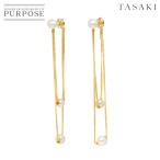 ショッピングピンクゴールド タサキ TASAKI アコヤ真珠 7.0-6.1mm ピアス K18 PG ピンクゴールド 750 パール チェーン Earrings Pierced 90303947