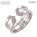 カルティエ Cartier C2 スモール SM #49 リング ダイヤ K18 WG ホワイトゴールド 750 指輪 2C Diamond Ring 90303954