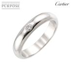 カルティエ Cartier 1895 クラシック #48 リング ダイヤ 1P Pt プラチナ 指輪 Classic Diamond Ring【証明書付き】 90304343