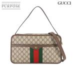 ショッピングgucci 新品同様 グッチ GUCCI オフィディア 2way ショルダー バッグ GGスプリームキャンバス レザー ベージュ ブラウン 598139 90304823