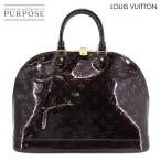 ショッピングヴェルニ ルイ ヴィトン LOUIS VUITTON モノグラム ヴェルニ アルマ GM ハンド バッグ レザー アマラント M93595 ゴールド 金具 Alma GM 90304864