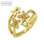 ショッピングダイヤ リング フリーサイズ ダイヤ 0.16ct K18 YG イエローゴールド 750 指輪 Diamond Ring 90305101