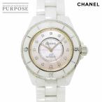 ショッピング自動巻き シャネル CHANEL J12 38mm H5514 世界1200本限定 メンズ 腕時計 12P ダイヤ ピンクシェル ホワイト セラミック 自動巻き ウォッチ 90305259