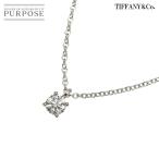 ティファニー TIFFANY&CO. ソリティア ダイヤ 0.21ct F/VVS2/3EX ネックレス 40cm Pt プラチナ Necklace【鑑定書付き】 90305510