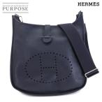 エルメス HERMES エブリン3 GM ショルダー バッグ トリヨンクレマンス ブルーニュイ K刻印 シルバー 金具 Evelyne 90305706