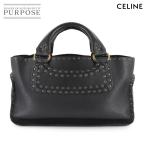 ショッピングセリーヌ セリーヌ CELINE ブギーバッグ ハンド バッグ レザー ブラック スタッズ ゴールド 金具 Boogie Bag 90305711