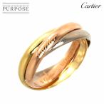 カルティエ Cartier トリニティ ミディアム MM #65 リング K18 YG WG PG 3連 スリーゴールド 3カラー 750 指輪 Trinity Ring 90305966