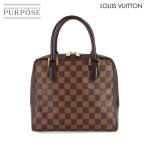 ショッピングVUITTON 新品同様 ルイ ヴィトン LOUIS VUITTON ダミエ ブレラ ハンド バッグ エベヌ ゴールド 金具 N51150 Damier Brera 90306049
