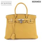 新品同様 エルメス HERMES バーキン30 トゴ カリー ハンド バッグ □M刻印 シルバー 金具 Birkin 90306096