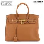 新品同様 エルメス HERMES バーキン35 トゴ ゴールド ゼラニウム ハンド バッグ X刻印 ゴールド 金具 Birkin 35 90306097