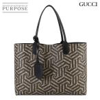 美品 グッチ GUCCI GGカレイド リバーシブル トート バッグ GGスプリーム レザー ベージュ ブラック 368568 90306120