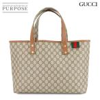ショッピングＧＧ グッチ　GUCCI GGスプリーム トート バッグ PVC レザー ベージュ ブラウン 211134 ゴールド 金具 GG Supreme Tote Bag 90306129