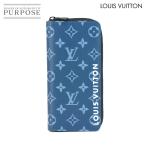 新品同様 ルイ ヴィトン LOUIS VUITTON モノグラム トーン ジッピーウォレット ヴェルティカル 長財布 ブルー M82799 90306216