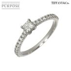 ショッピングPT ティファニー TIFFANY&CO. ノヴォ ダイヤ 0.18ct H/VS1 8号 リング Pt プラチナ 指輪 Diamond Ring【鑑定書付き】 90306241
