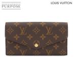 未使用 展示品 ルイ ヴィトン LOUIS VUITTON モノグラム ポルトフォイユ サラ 二つ折り 長財布 ブラウン コクリコ M62236 RFID 90306321
