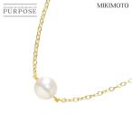 ミキモト MIKIMOTO アコヤ真珠 6.6mm ネックレス 38cm K18 YG イエローゴールド 750 パール Necklace 90306820