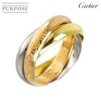 カルティエ Cartier トリニティ ミディアム MM #50 リング K18 YG WG PG 3連 スリーゴールド 3カラー 750 指輪 Trinity Ring 90306890