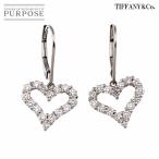 ティファニー TIFFANY&amp;CO. センチメンタル ハート ダイヤ ピアス Pt プラチナ Sentimental Heart  Diamond Earrings 90306908