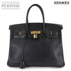 エルメス HERMES バーキン35 アルデンヌ ブラック ハンド バッグ 〇Z刻印 1996年製 ヴィンテージ ゴールド 金具 Birkin 90307087