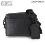 ショッピングヴィトン 新品同様 ルイ ヴィトン LOUIS VUITTON モノグラム シャドウ デュオ メッセンジャー ショルダー バッグ レザー ブラック M69827 90307114
