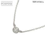 ショッピングダイヤ ティファニー  TIFFANY&CO. バイザヤード ダイヤ ネックレス 40cm Pt プラチナ By The Yard Diamond Necklace 90307454