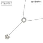ショッピングダイヤ ティファニー TIFFANY&Co. サークレット ダイヤ ネックレス 40cm Pt プラチナ Circlet Necklace 90307464