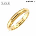 ショッピングバンド ティファニー TIFFANY&Co. ミルグレイン バンド 8号 リング K18 YG イエローゴールド 750 指輪 トゥギャザー Milgrain Band Ring 90307469