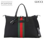 ショッピンググッチ 未使用 展示品 グッチ GUCCI ダッフル 2way トート ショルダー バッグ ナイロンキャンバス レザー ブラック 359261 90307526