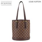 ショッピングヴィトン 新品同様 ルイ ヴィトン LOUIS VUITTON ダミエ マレ トート バッグ エベヌ N42240 ゴールド 金具 Damir Male 90307545