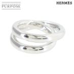 新品同様 エルメス HERMES ヴェルティージュ リング シルバー SV 925 51 10号 アクセサリー 指輪 Vertige Ring 90307726