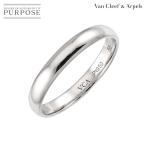 ショッピングPT ヴァンクリーフ & アーペル Van Cleef & Arpels タンドルモン #53 リング 幅3mm Pt プラチナ 指輪 Ring【証明書付き】 90307761
