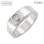 カルティエ Cartier アニバーサリー #53 リング ダイヤ 1P K18 WG ホワイトゴールド 750 指輪 Diamond Ring 90307943