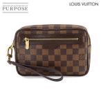 美品 ルイ ヴィトン LOUIS VUITTON ダミエ ポシェット ビエ マカオ セカンド バッグ エベヌ N61379 Pochette Billets Macao 90308518