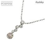 カシケイ KASHIKEY ベゼル ブラウンダイヤ 0.30ct ダイヤ 0.20ct ネックレス 45cm Pt プラチナ Necklace 90308930