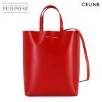 新品同様 セリーヌ CELINE バーティカル カバ スモール 2way トート ショルダー バッグ レザー レッド 176183 90309420