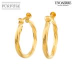 ウノアエレ UNOAERRE フープ イヤリング K18 YG イエローゴールド 750 Earrings 90309452