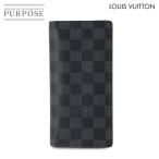 ショッピングルイヴィトン 新品同様 ルイ ヴィトン LOUIS VUITTON ダミエ グラフィット ポルトフォイユ ブラザ 長財布 ブラック グレー N62665 90310022