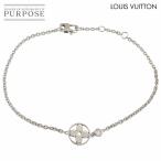ルイヴィトン LOUIS VUITTON パンダンティフ モノグラム イディール ダイヤ ブレスレット 17.5cm K18 WG 750 Bracelet 90310652