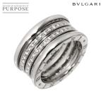 ブルガリ BVLGARI ビーゼロワン 4バンド #54 リング パヴェ ダイヤ K18 WG ホワイトゴールド 750 指輪 B-zero1 Ring 90310667