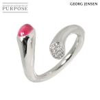 ジョージ ジェンセン Georg Jensen カーニバル 13号 リング トルマリン 1.263ct ダイヤ K18 WG ホワイトゴールド 750 指輪 Ring 90310918