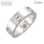 カルティエ Cartier ラブ #51 リング ハーフ ダイヤ 3P K18 WG ホワイトゴールド 750 指輪 Love Ring 90311510
