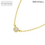 ティファニー TIFFANY&amp;CO. バイザヤード ダイヤ 1P ネックレス 41cm K18 YG イエローゴールド 750 By The Yard Necklace 90311760