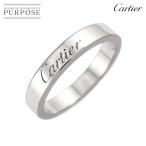 カルティエ Cartier Cドゥ #47 リング 幅3mm Pt プラチナ エングレーブド 指輪 C de Ring 90311856