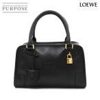 ロエベ LOEWE アマソナ 28 ハンド バッグ レザー ブラック ゴールド 金具 Amazona 28 90311882