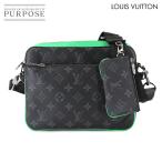 新品同様 ルイ ヴィトン LOUIS VUITTON モノグラム エクリプス トリオ メッセンジャー ショルダー バッグ バンブーグリーン 90312026