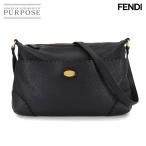 美品 フェンディ FENDI セレリア ショルダー バッグ レザー ブラック 8BT194 ゴールド 金具 Selleria Shoulder Bag 90312372