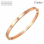 カルティエ Cartier ラブ ブレス スモール SM #15 ハーフ ダイヤ 6P K18 PG 750 ブレスレット バングル Love Bracelet【証明書】 90312494
